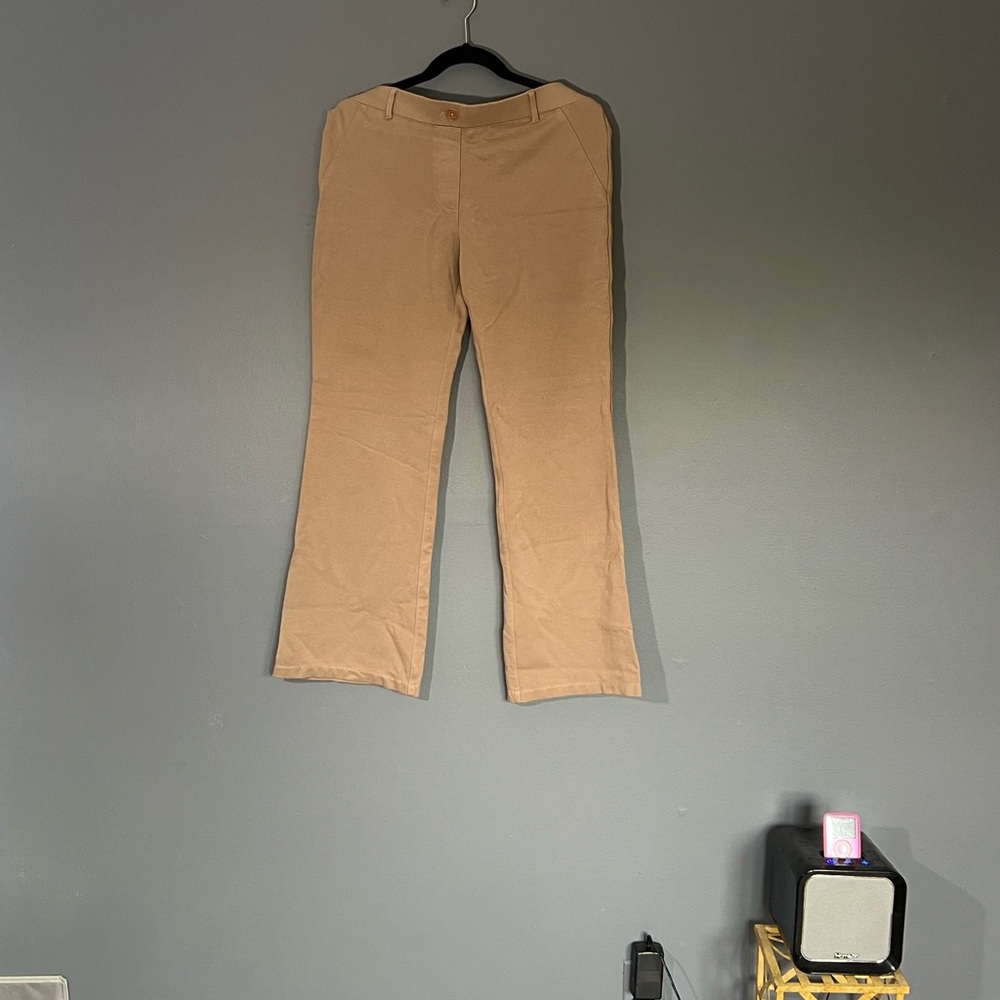 Betabrand Tan Bootcut Pants Size Large